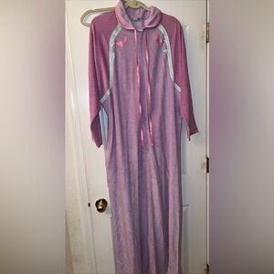 Vintage Lounge Master House Coat W/half Zip Size XXL